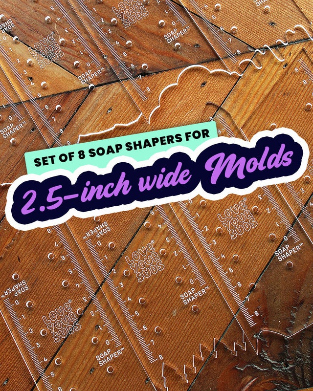 NEW Silicone Square Mold Plus Soap Shaper Set (4)