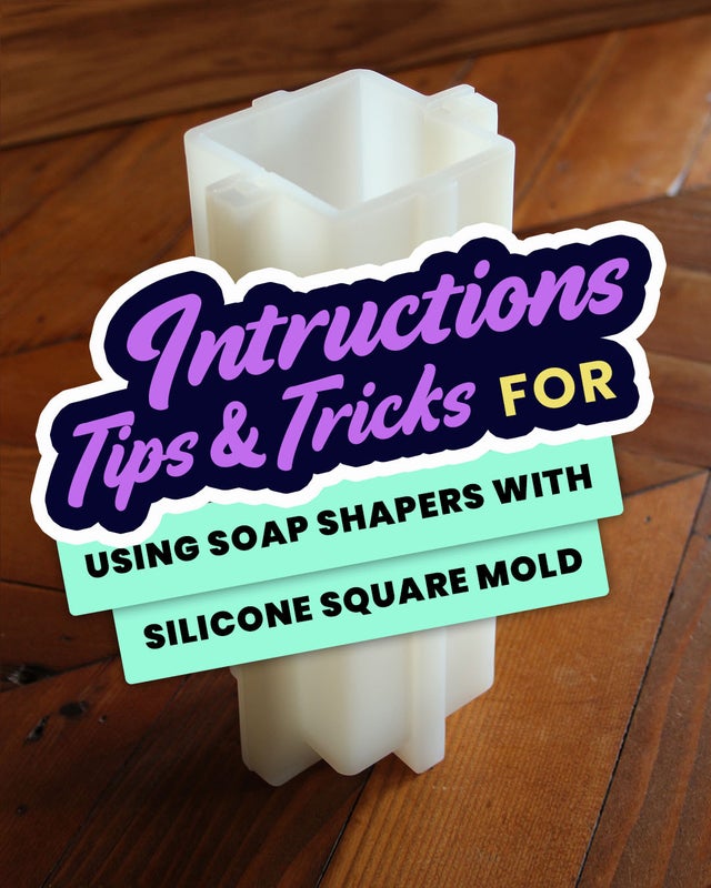 Silicone Square Column Mold Plus Soap Shaper Set